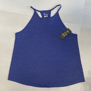 New with Tags, Size L Tank w/rouching back detail. Super light wicking fabric